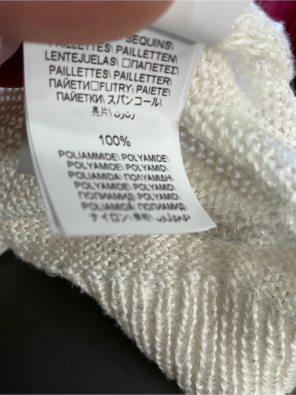BRUNELLO CUCINELLI White Sequin Sparkle Knit Cardigan Open Front Lightweight M - Picture 9 of 10
